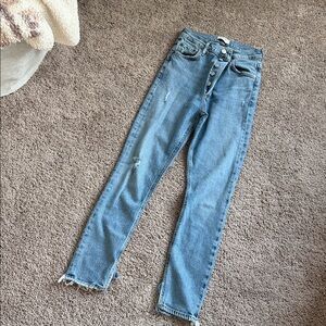 Agolde High Rise Blue Jeans